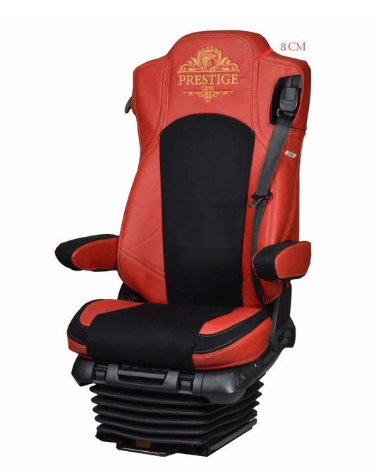 Pokrowce na fotele PRESTIGE-LINE Mercedes Actros MP4 od 2011, MP5 od 2019 wyposażenie SoloStar Concept CZERWONY SABA
