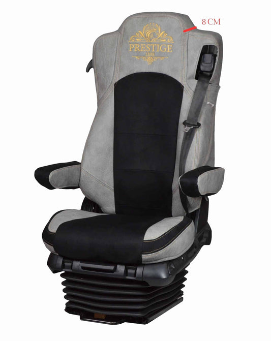 Pokrowce na fotele PRESTIGE-LINE Mercedes Actros MP4 od 2011, MP5 od 2019 wyposażenie SoloStar Concept SZARY SABA