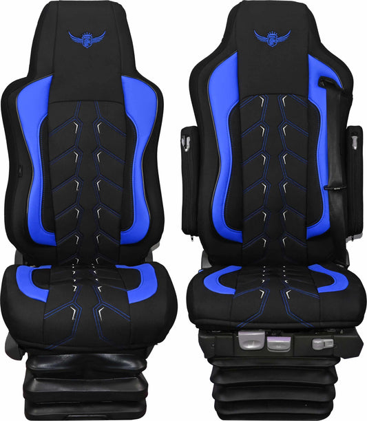 Pokrowce na fotele ROYAL Classic MAN TGX, TGA, TGS, TGM 1 pas NIEBIESKI SABA