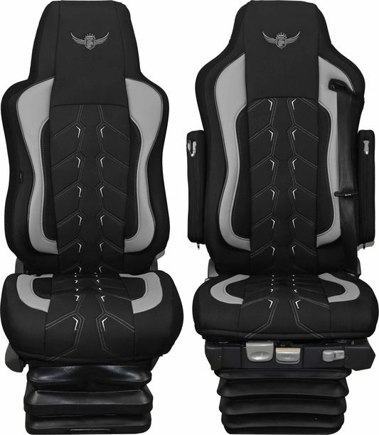 Pokrowce na fotele ROYAL Classic MAN TGX, TGA, TGS, TGM 1 pas SZARY SABA