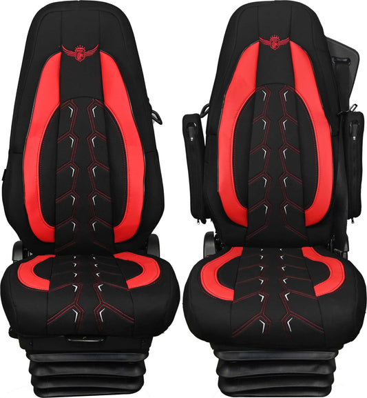 Pokrowce na fotele ROYAL Classic VOLVO FH, FH16, FMX, FM od 2013 1 pas CZERWONY SABA