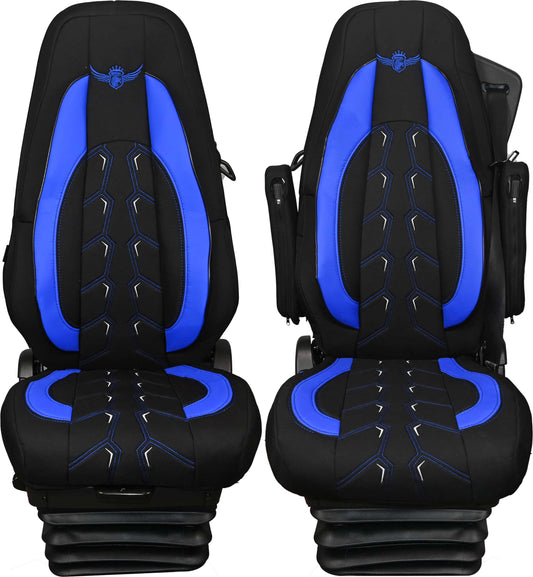 Pokrowce na fotele ROYAL Classic VOLVO FH, FH16, FMX, FM od 2013 1 pas NIEBIESKI SABA