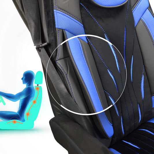 Pokrowce na fotele ROYAL DeLuxe VOLVO FH, FH16, FMX, FM od 2013 1 pas NIEBIESKI SABA