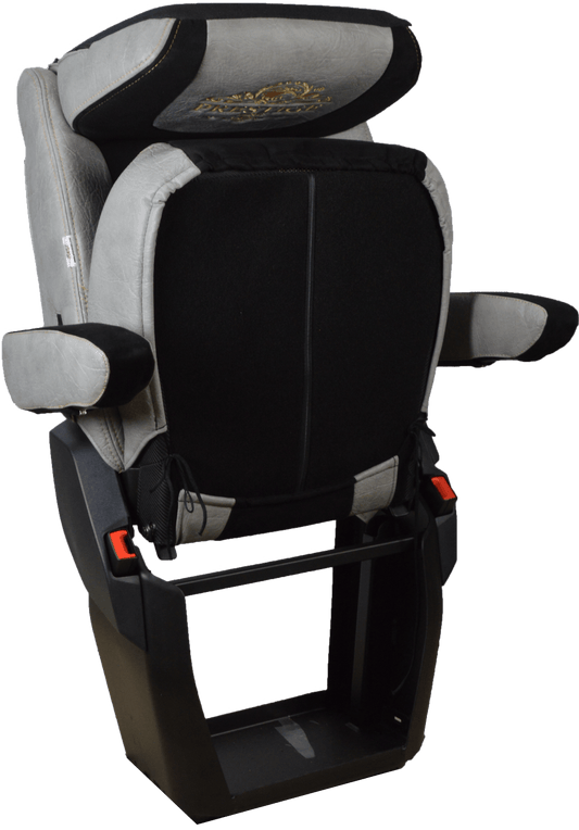 Pokrowce na fotele PRESTIGE-LINE DAF XG, XG+ od 2022 fotel pasażera łamany SZARY SABA