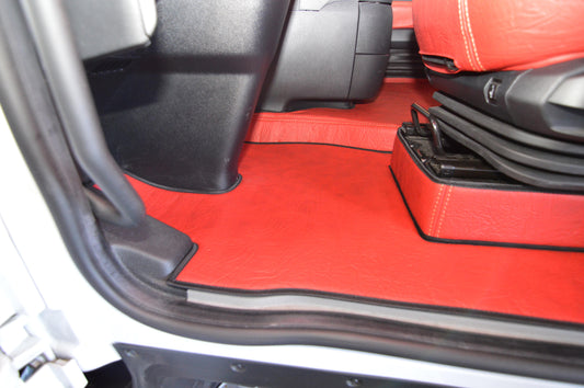 Obicia podstaw foteli/cokoły PRESTIGE-LINE FORD F-MAX od 2020 CZERWONY SABA