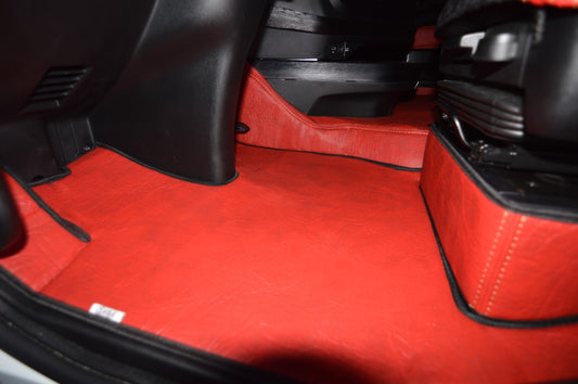 Obicia podstaw foteli/cokoły PRESTIGE-LINE IVECO S-WAY od 2019 CZERWONY SABA