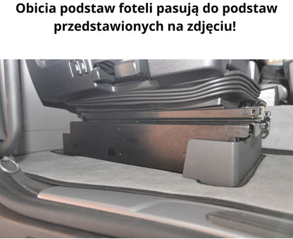 Obicia podstaw foteli/cokoły PRESTIGE-LINE SCANIA seria R,S od 2017 fotel pasażera amortyzowany CZARNY SABA